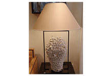 Lampe « corail » grand modèle, montage en bronze